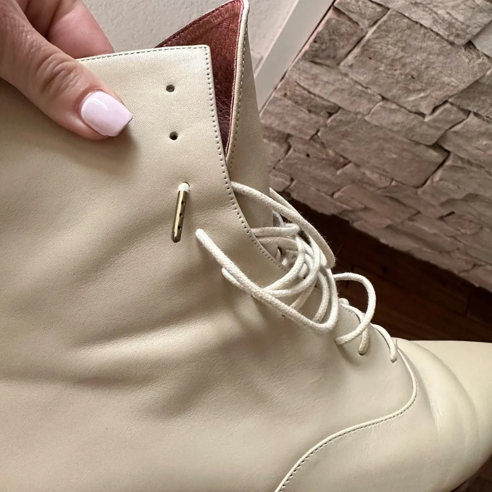 American Duchess Hartfield Regency Boots in Ivory sz: 9.5 - Picture 9 of 15